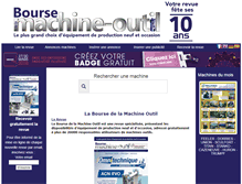 Tablet Screenshot of bourse-machine-outil.com